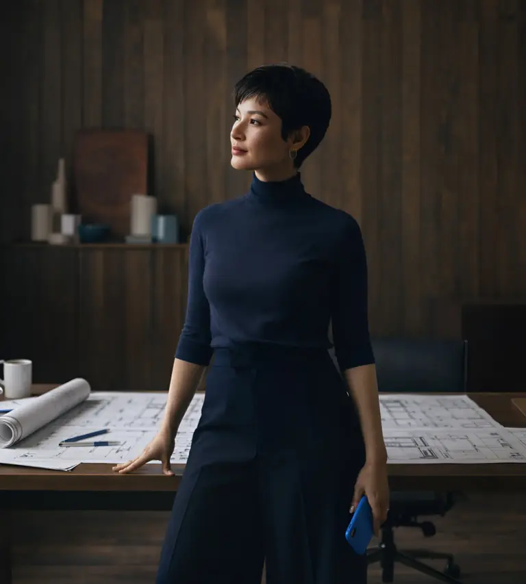 Portrait of Akira Mori leads a construction 